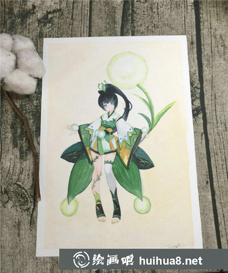 水彩畫螢草步驟教程 水彩畫螢草步驟教程