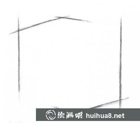 素描畫石膏像正方體的基本步驟