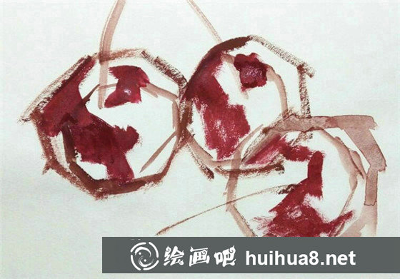水粉畫(huà)教程：草莓水粉畫(huà)手繪教程
