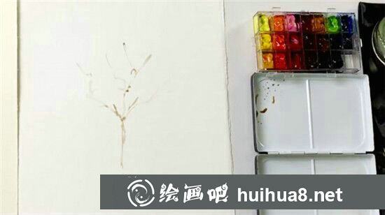 水彩畫教程：大樹(shù)水彩畫手繪教程