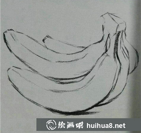 香蕉水粉畫教程