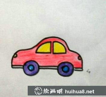 上色完成的小汽車(chē)