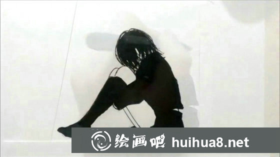 手繪黑白插畫：手繪酷勁十足的少女插畫教程