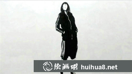 手繪黑白插畫：手繪酷勁十足的少女插畫教程
