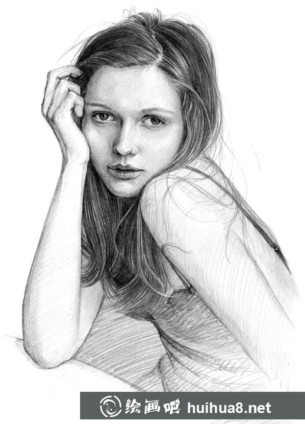 素描人物臨摹圖片