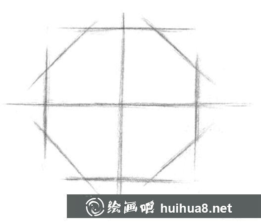 靜物素描的初步輪廓