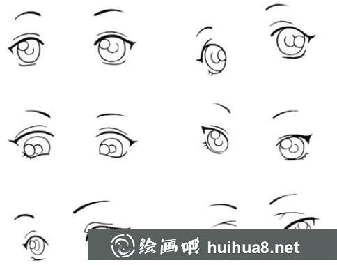 漫畫女生眼睛的畫法