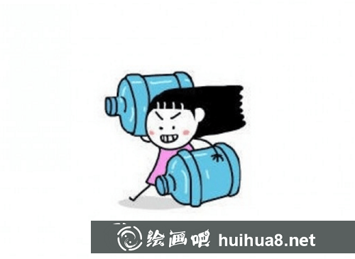 逗比的女孩簡(jiǎn)筆畫