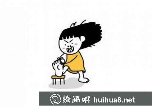 逗比的女孩簡(jiǎn)筆畫
