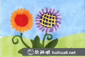 學(xué)畫(huà)兒童畫(huà)向日葵步驟