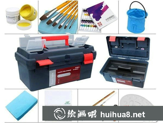 水粉畫的工具及材料