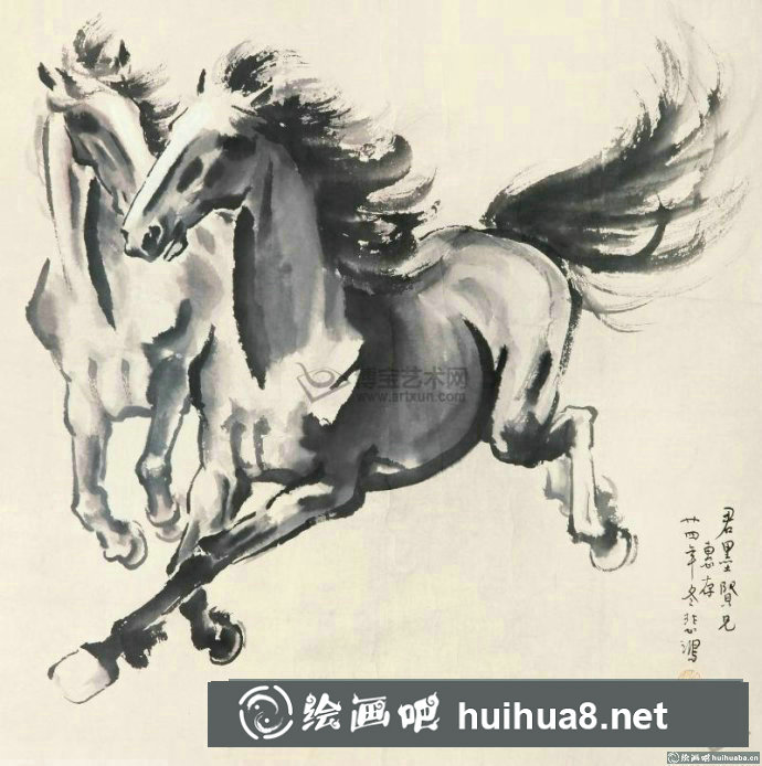 徐悲鴻奔馬圖欣賞【16P】(12)