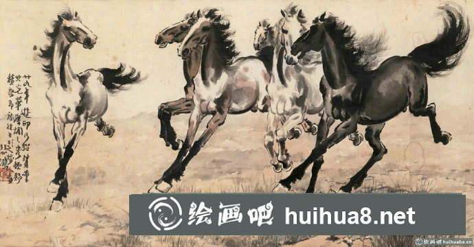 徐悲鴻奔馬圖欣賞【16P】(16)