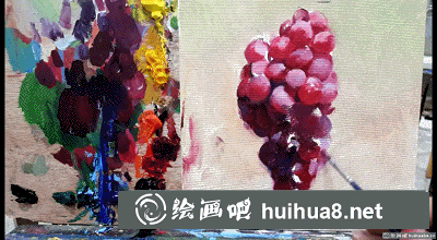 油畫葡萄的畫法