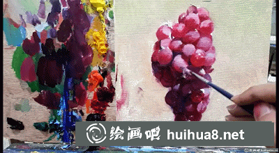 油畫葡萄的畫法
