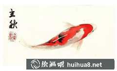 水彩金魚畫法教程