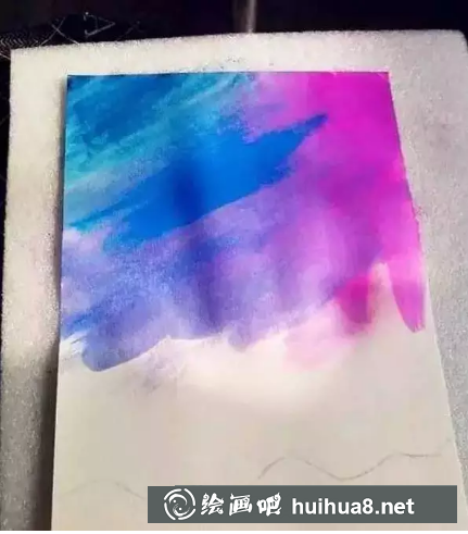 耀眼星空水粉畫教程