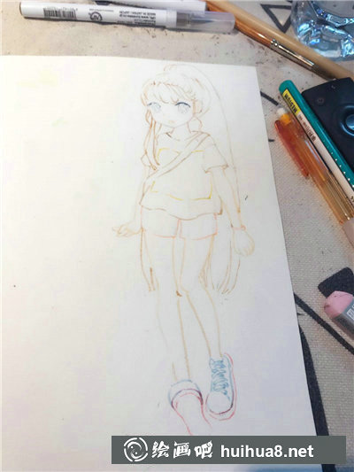 水彩手繪漫畫少女教程 水彩手繪漫畫少女教程