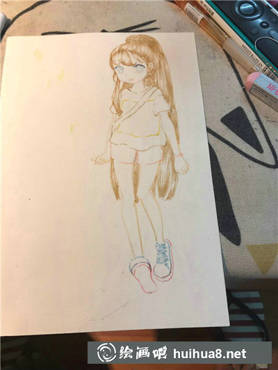 水彩手繪漫畫少女教程 水彩手繪漫畫少女教程