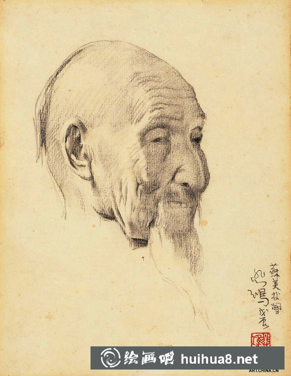 大師徐悲鴻素描作品