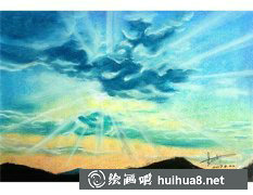 色粉畫(huà)天空繪制步驟分享