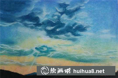 簡(jiǎn)單的色粉畫星空教程