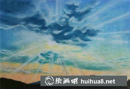 簡(jiǎn)單的色粉畫星空教程