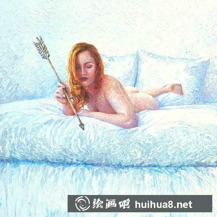 iris scott手指油畫作品