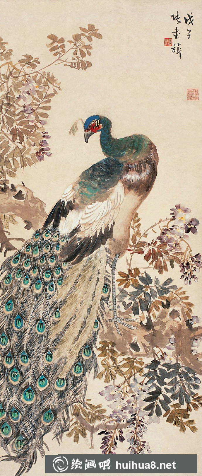 國(guó)畫(huà)大師張書(shū)旗花鳥(niǎo)作品欣賞