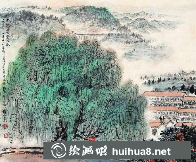 錢松巖現(xiàn)代山水畫作品欣賞