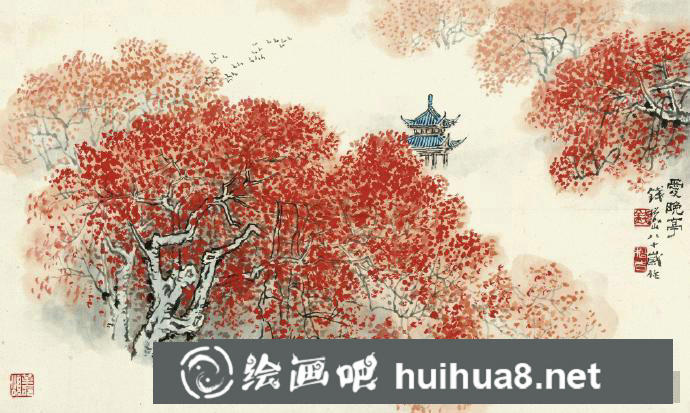 錢松巖現(xiàn)代山水畫作品欣賞