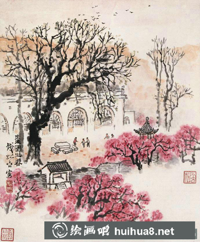 錢松巖現(xiàn)代山水畫作品欣賞