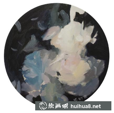 油畫唯美花朵教程圖解