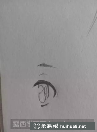 側(cè)顏短發(fā)少女畫法