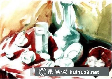 水粉靜物繪畫步驟教程
