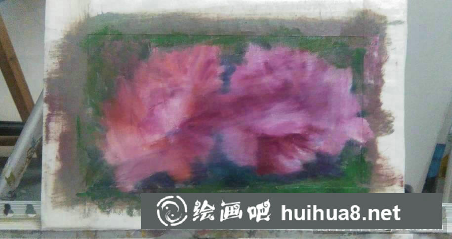 初學(xué)油畫(huà)花朵畫(huà)法步驟