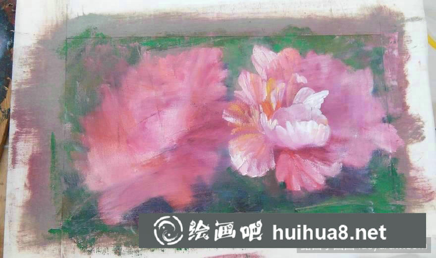 初學(xué)油畫(huà)花朵畫(huà)法步驟