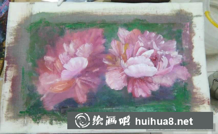 初學(xué)油畫(huà)花朵畫(huà)法步驟