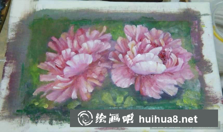 初學(xué)油畫(huà)花朵畫(huà)法步驟