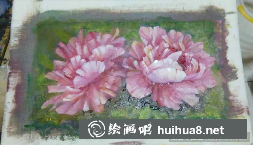 初學(xué)油畫(huà)花朵畫(huà)法步驟