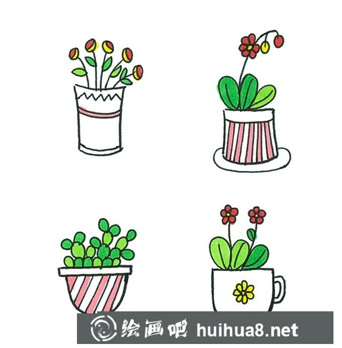 仙人球簡筆畫