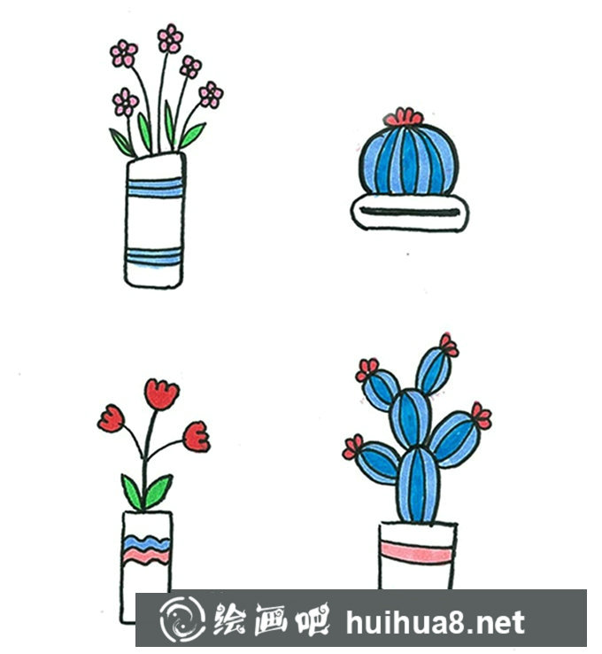 小花簡筆畫