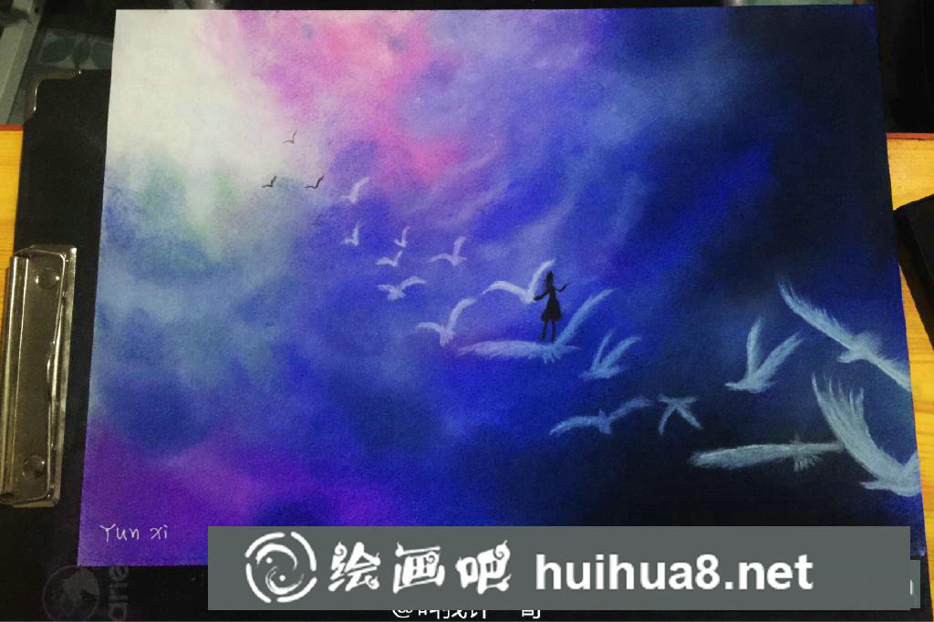 簡單好看的色粉畫教程