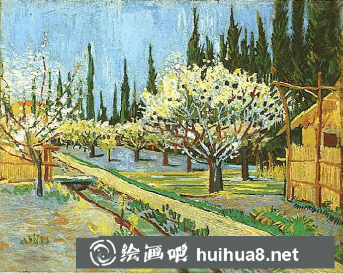 梵高風(fēng)景油畫作品