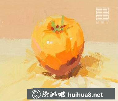 單個(gè)水粉西紅柿的畫(huà)法