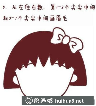 可愛櫻桃小丸子的畫法