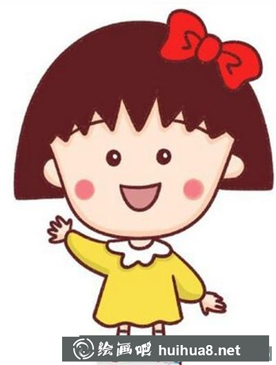 可愛櫻桃小丸子的畫法