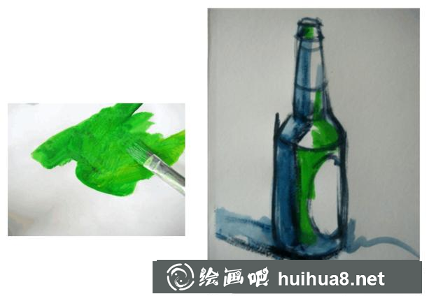 水粉蘋果的畫法