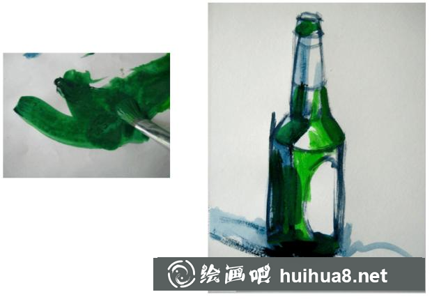 水粉蘋果的畫法