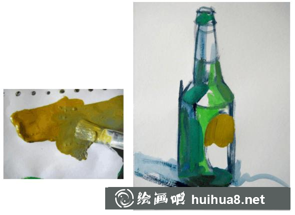 水粉蘋果的畫法